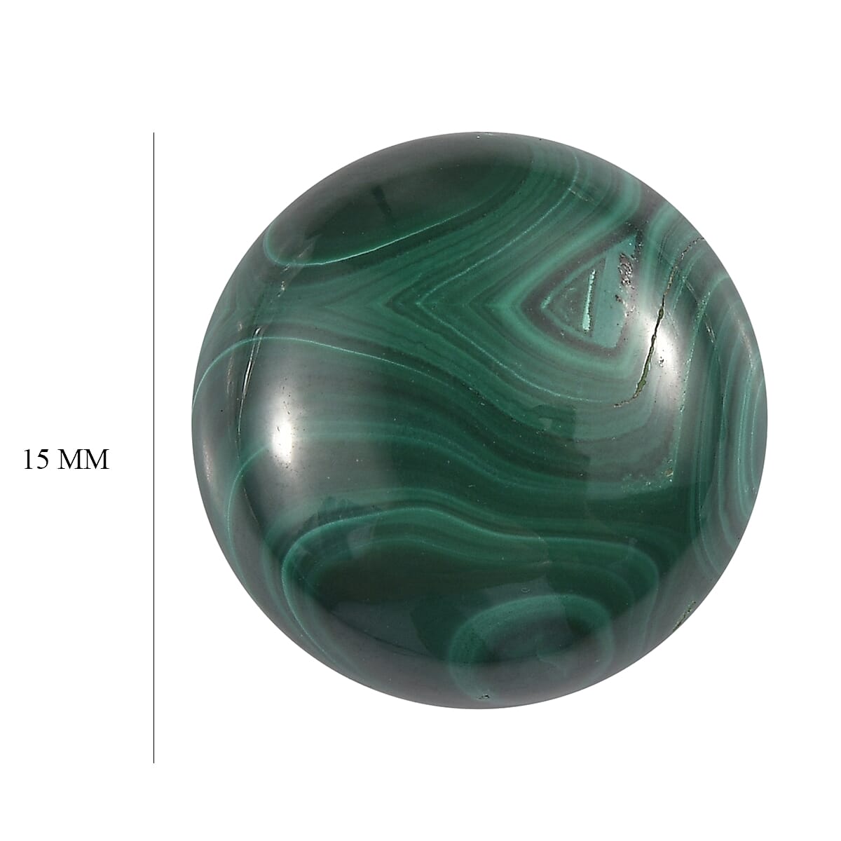 Malachite Loose Gemstone in Round Shape 10.76 Ct. 8062355 3