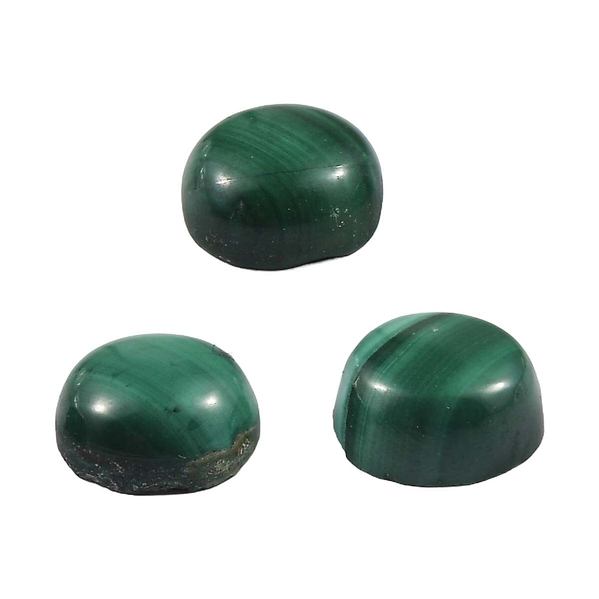 0.87 Ct. Set of 3 Malachite Loose Gemstones in Round Shape 8062356 1