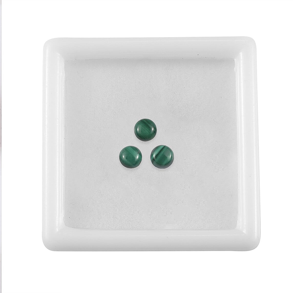 0.87 Ct. Set of 3 Malachite Loose Gemstones in Round Shape 8062356 2