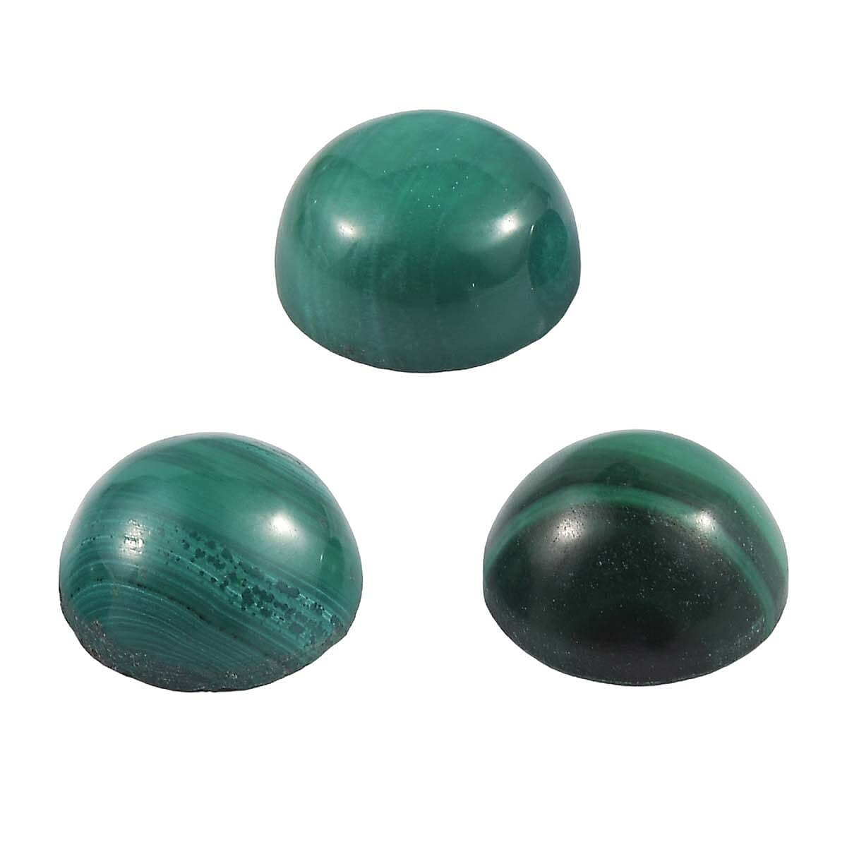 Set of 3 Malachite Loose Gemstones in Round Shape 2.75 Ct. 8062357 1