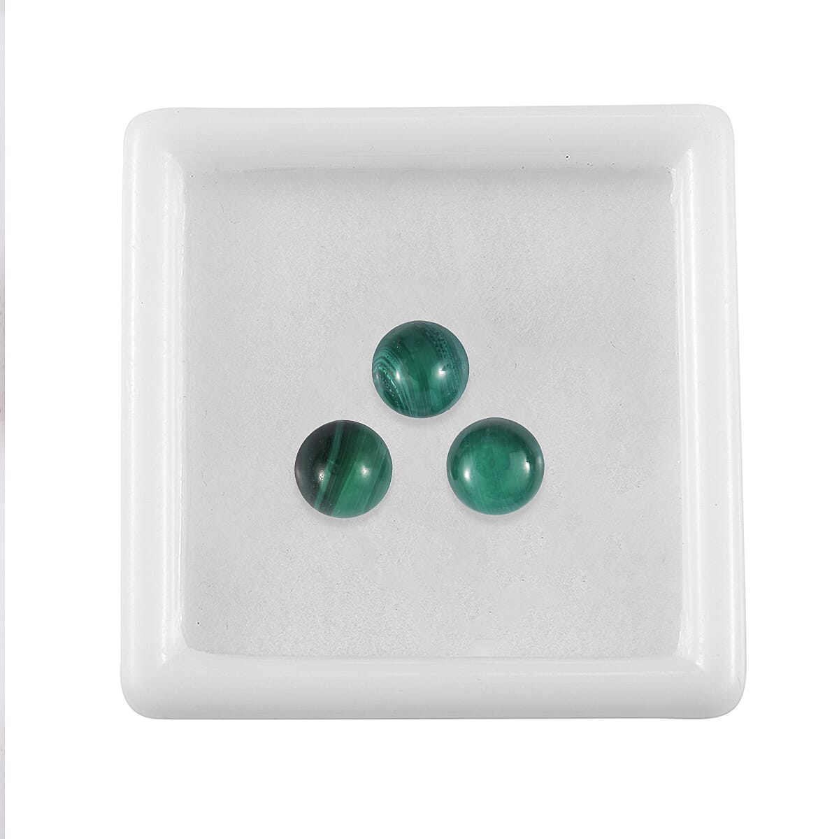 Set of 3 Malachite Loose Gemstones in Round Shape 2.75 Ct. 8062357 2