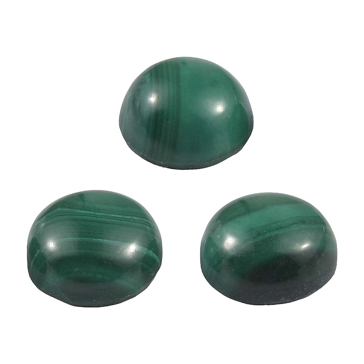 Set of 3 Malachite Loose Gemstones in Round Shape 2.76 Ct. 8062358 1
