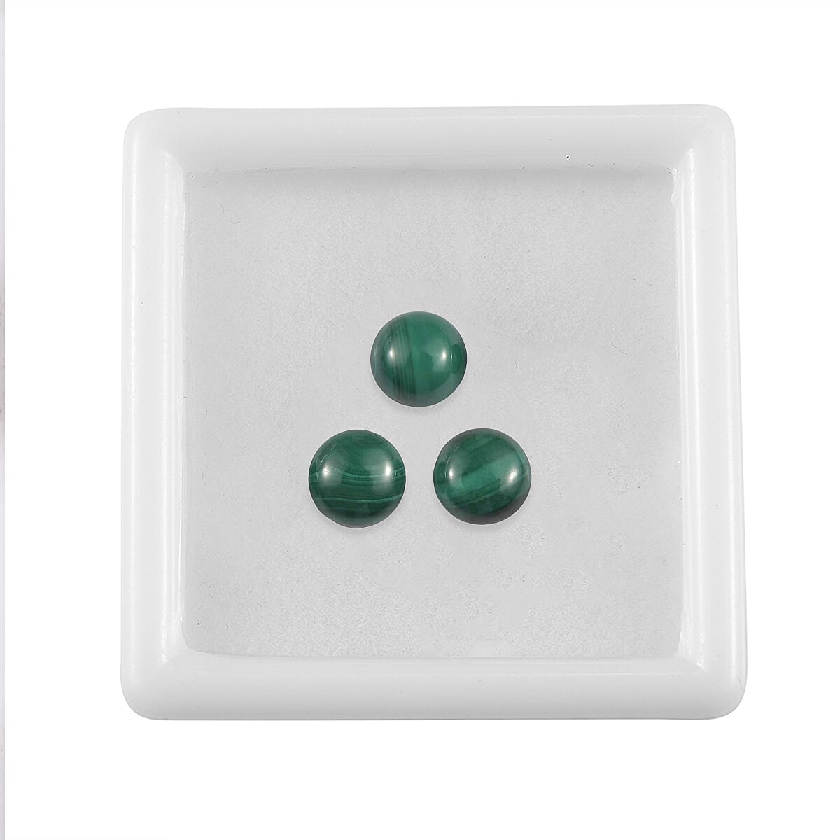 Set of 3 Malachite Loose Gemstones in Round Shape 2.76 Ct. 8062358 2