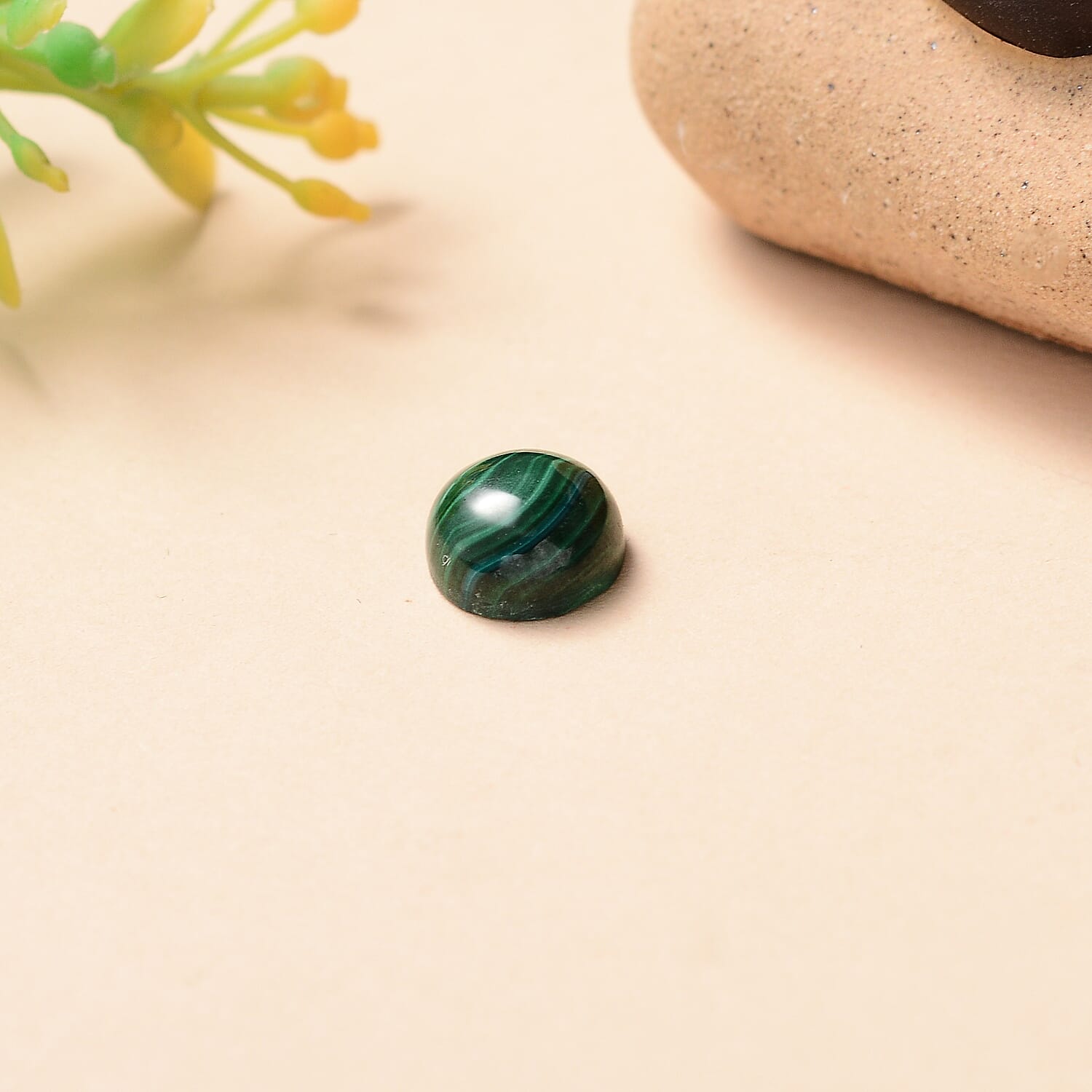 Malachite Round 8 mm Gemstone, 2.36 Ct 8511651 2