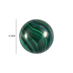 Malachite Round 8 mm Gemstone, 2.36 Ct