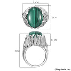 Malachite Solitaire Ring 11.191 Ct.