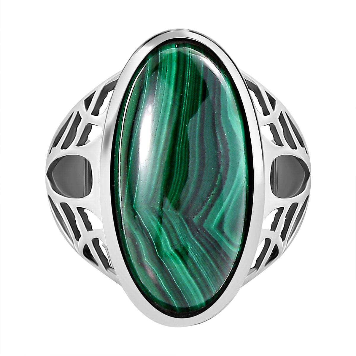 Malachite Solitaire Ring 15.32 ct 7890129 0