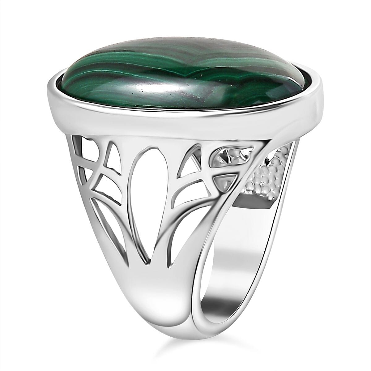 Malachite Solitaire Ring 15.32 ct 7890129 4