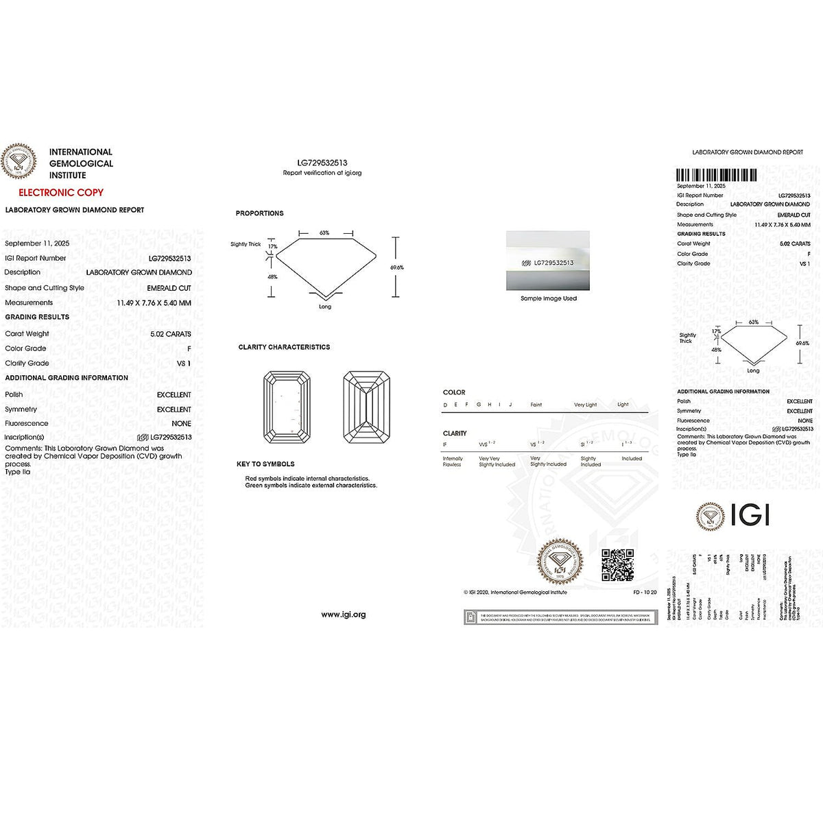 Managing Director Special - Luxuriant 950 Platinum VS Lab Grown Diamond EF, VS Ring, Platinum Wt.9 Gms  10.000  Ct. 8377316 6