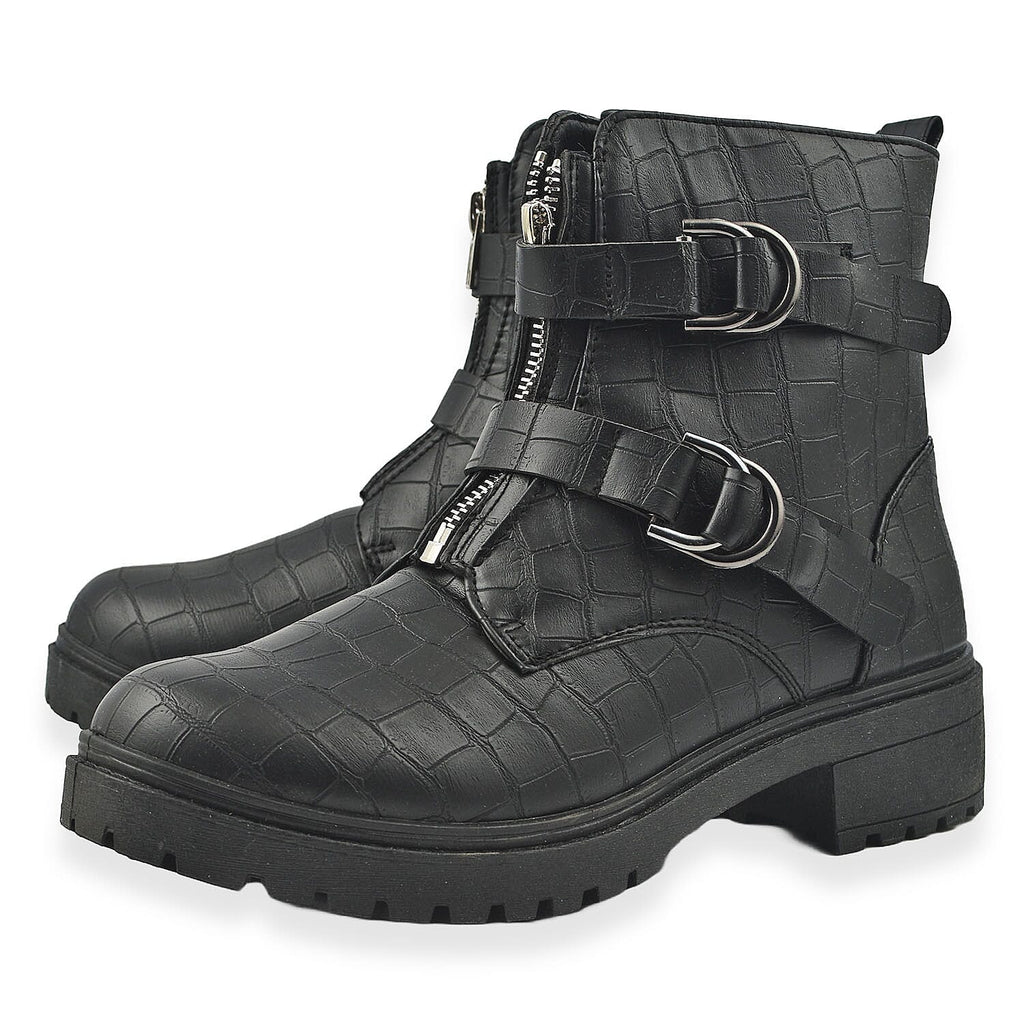 Manchester Closeout Front Hike Zip Boot (Size 4) - Black