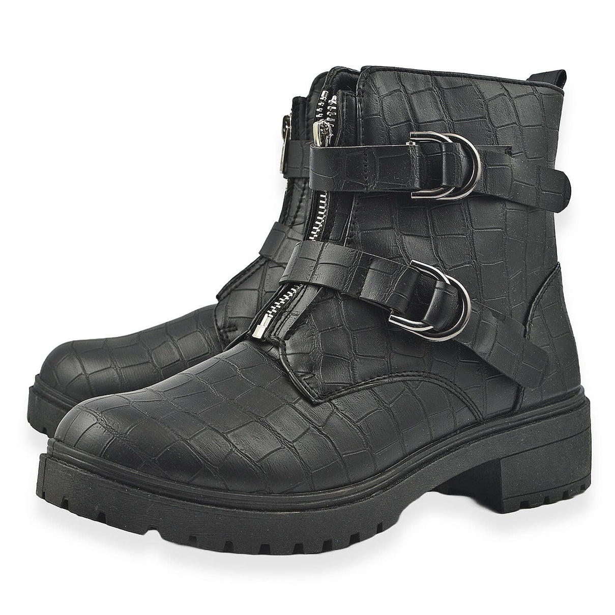 Manchester Closeout Front Hike Zip Boots - Black 7175982 0