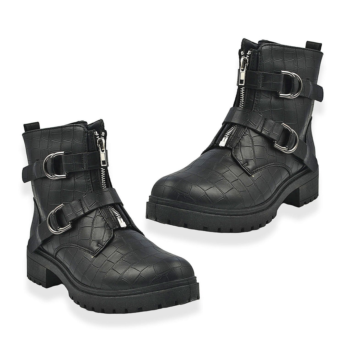 Manchester Closeout Front Hike Zip Boots - Black 7175982 1