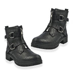 Manchester Closeout Front Hike Zip Boot (Size 4) - Black