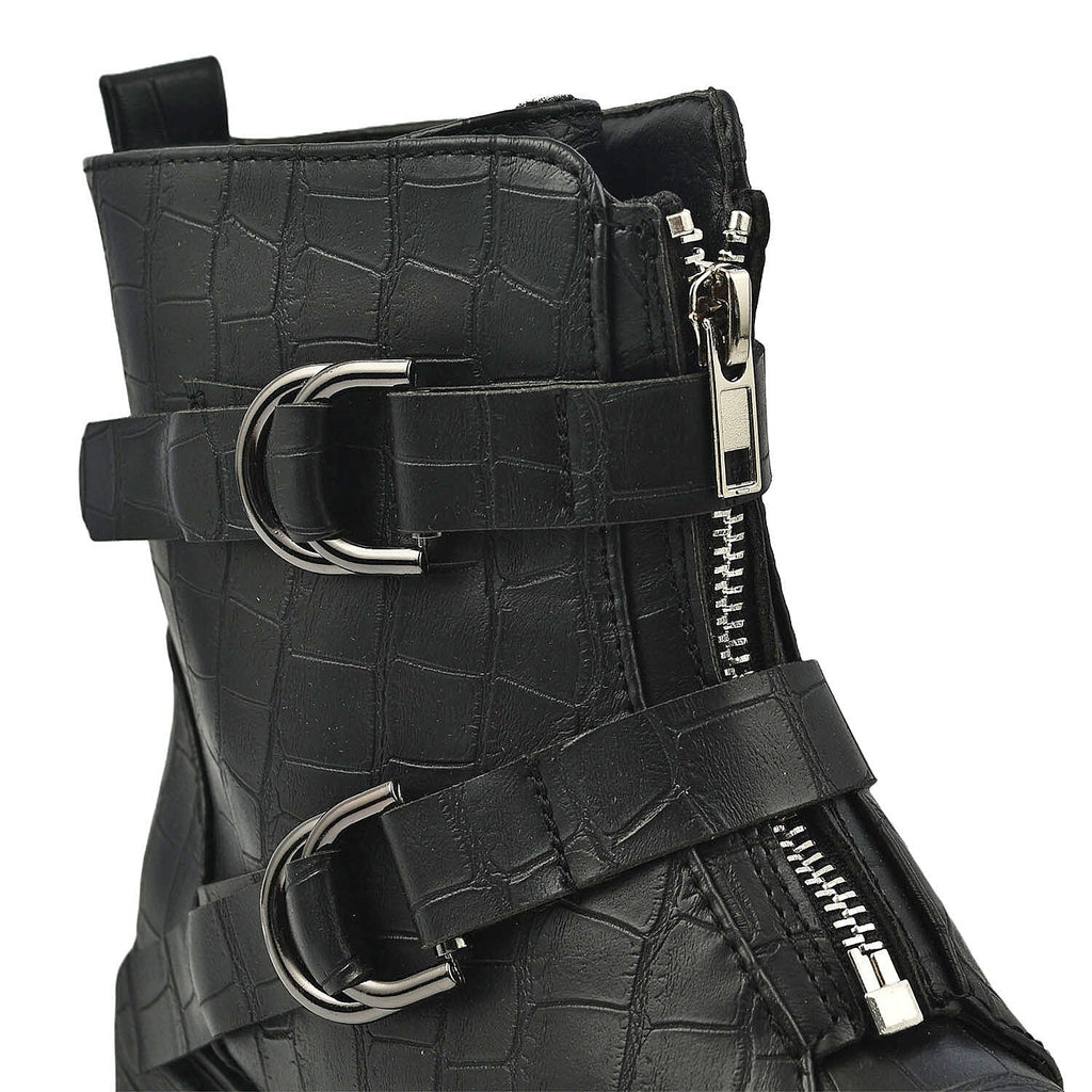Manchester Closeout Front Hike Zip Boot (Size 4) - Black