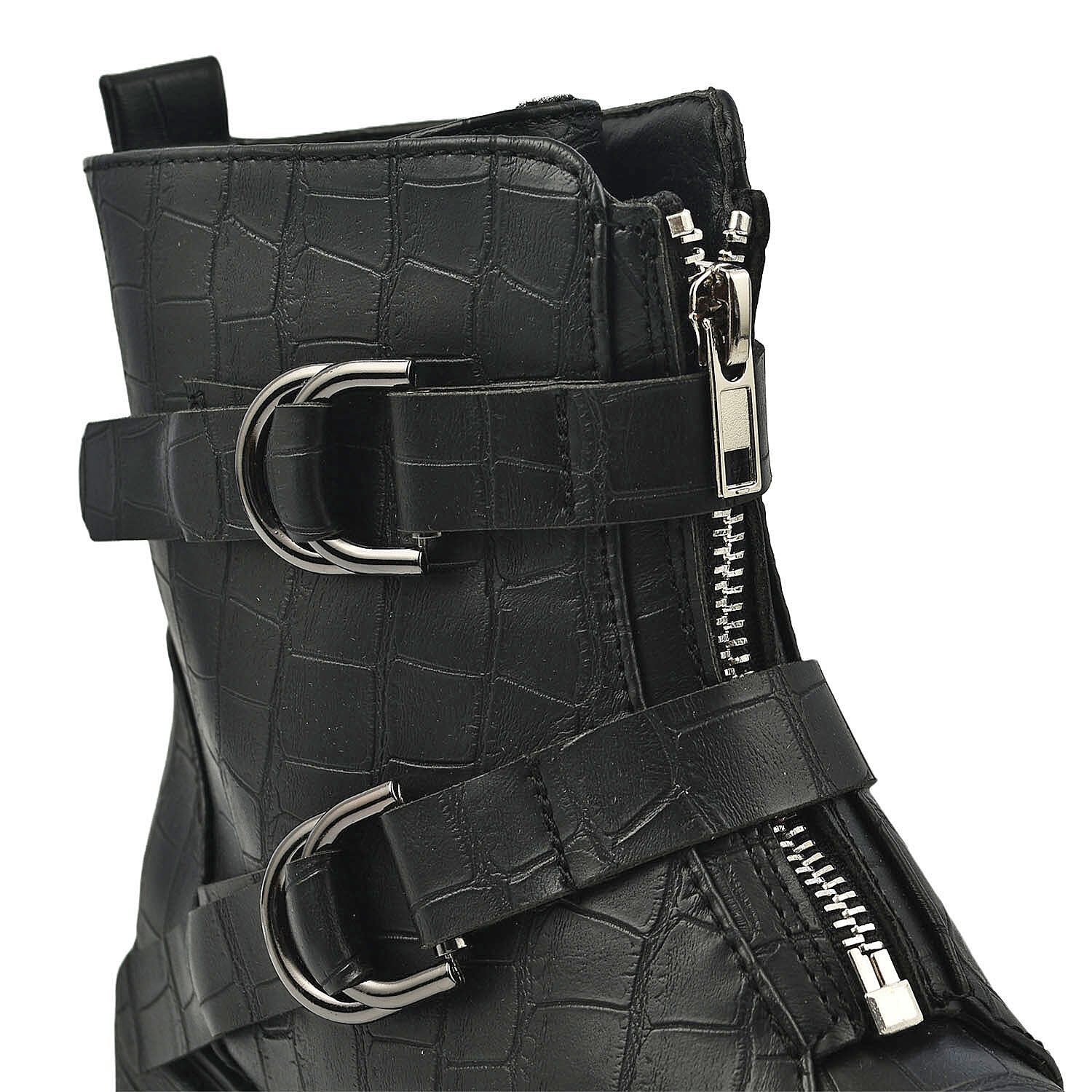 Manchester Closeout Front Hike Zip Boots - Black 7175982 3