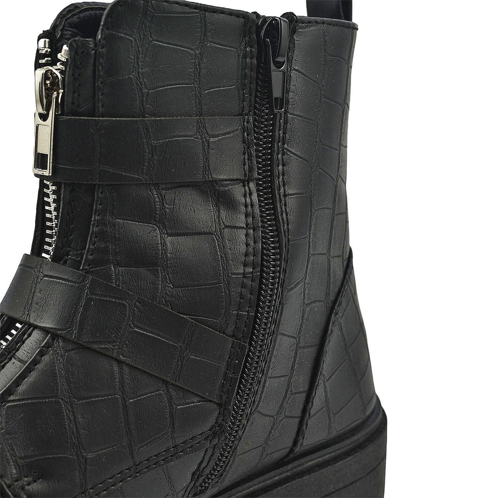 Manchester Closeout Front Hike Zip Boot (Size 4) - Black