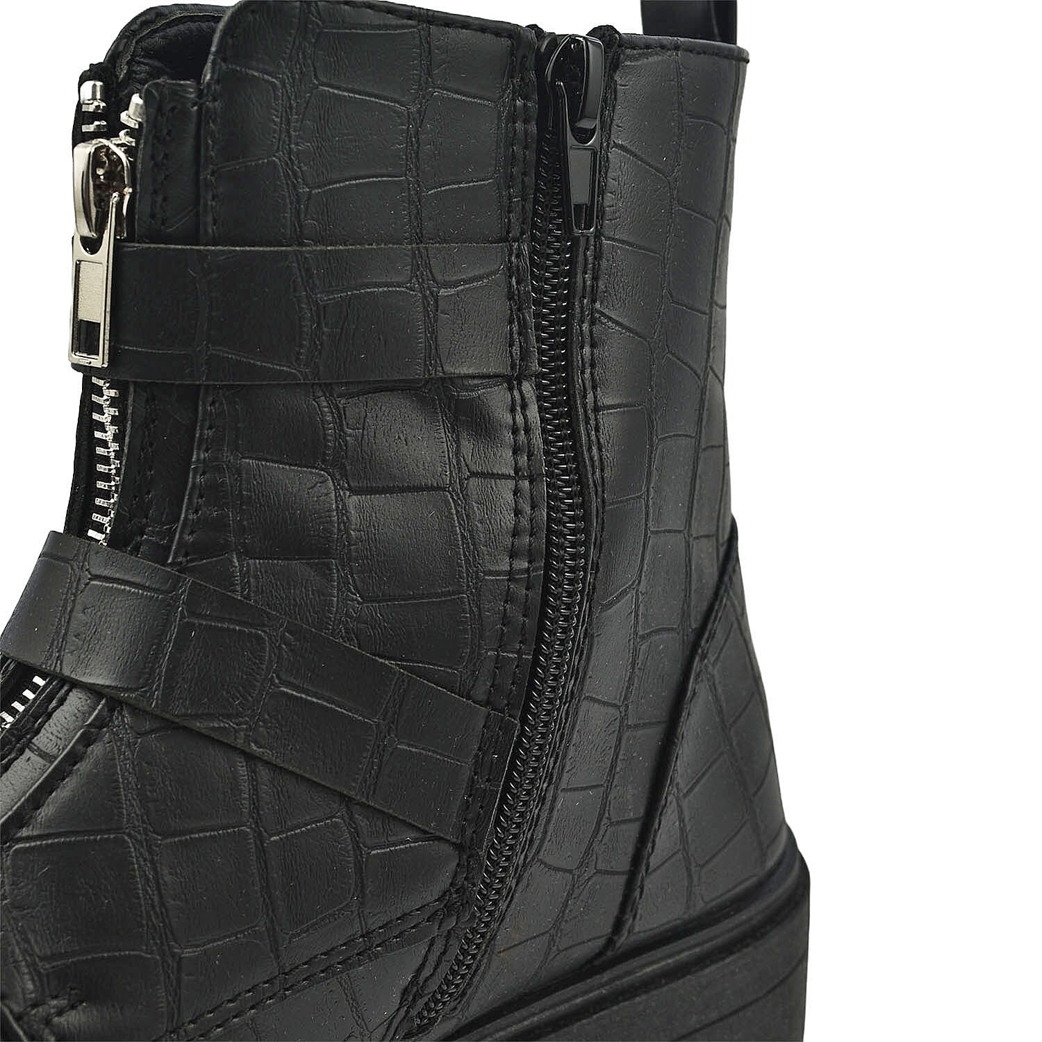 Manchester Closeout Front Hike Zip Boots - Black 7175982 4