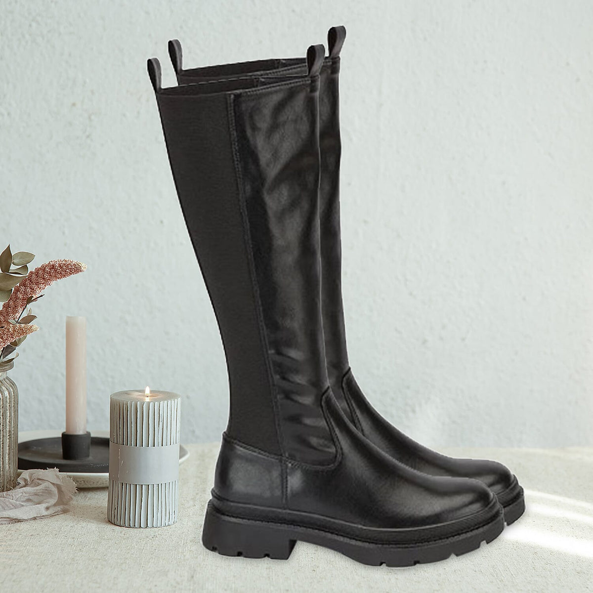Manchester Closeout Knee High Boots - Black 7171612 3