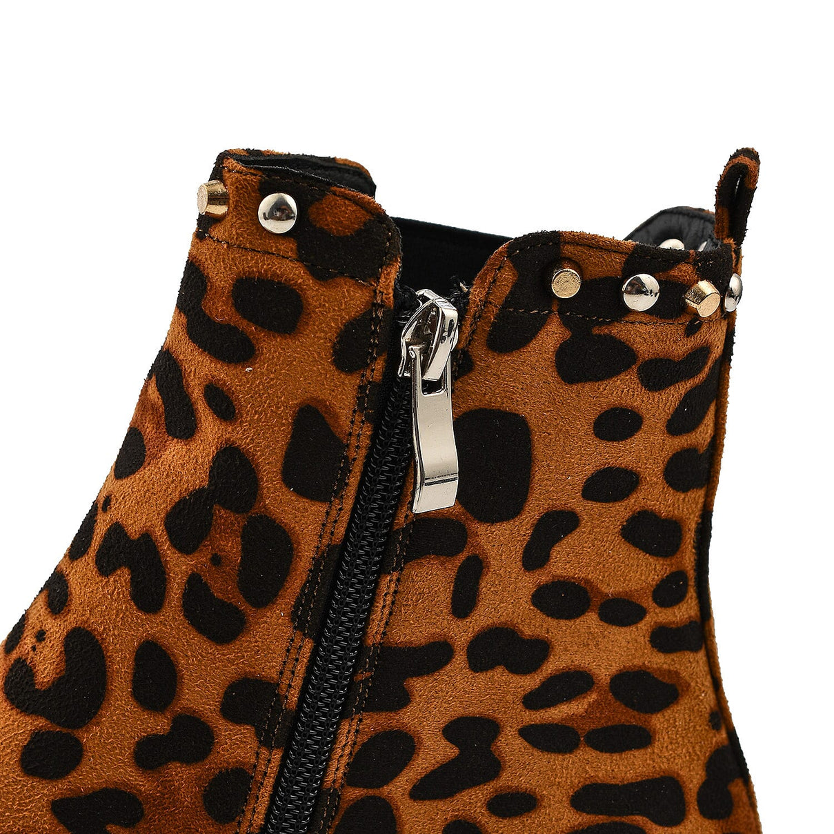 Manchester Closeout Leopard Print Pull on Ankle Boots 7275004 5