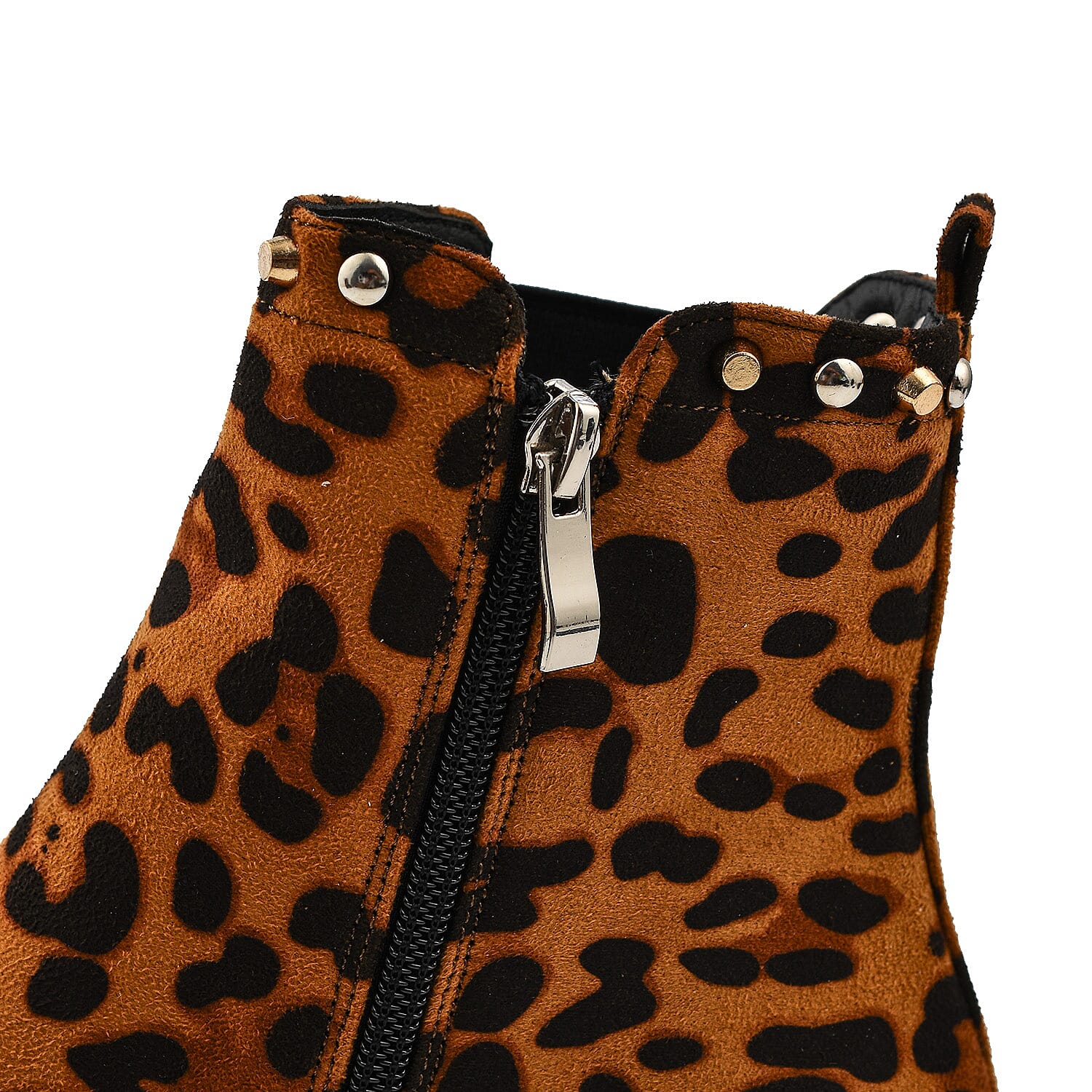 Manchester Closeout Leopard Print Pull on Ankle Boots 7275004 5