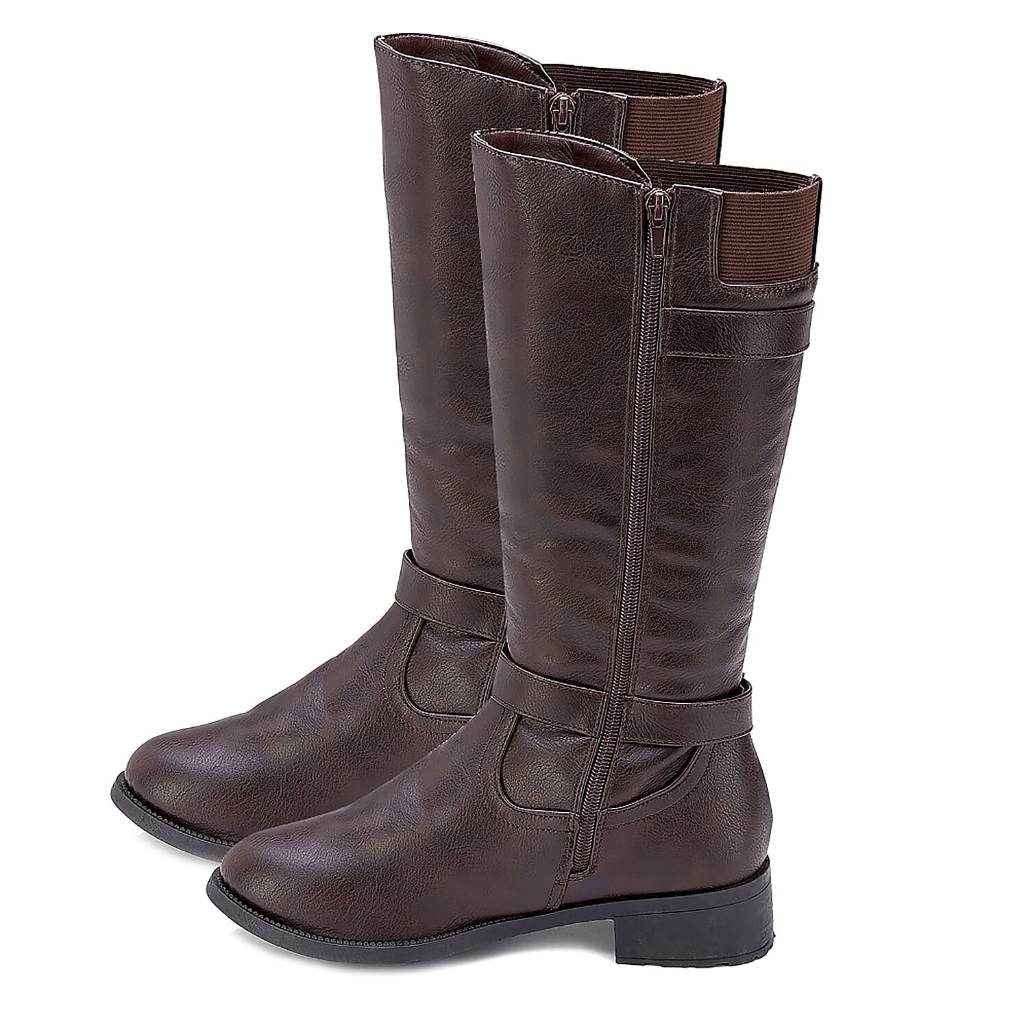 Manchester Closeouts High Knee Boots - Brown 9030742 1