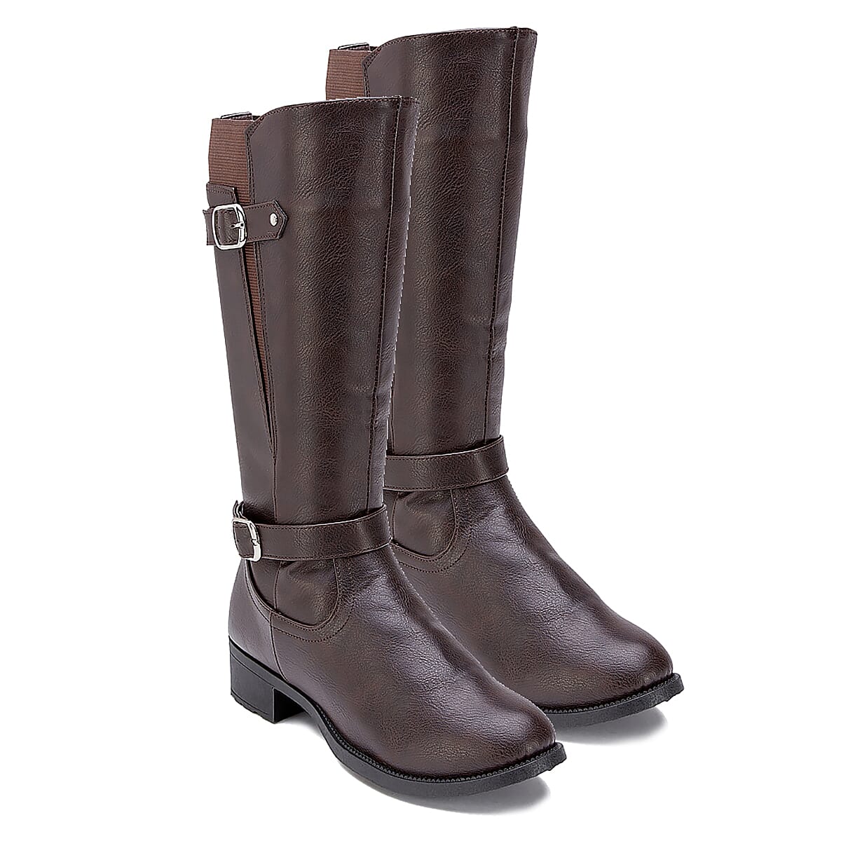 Manchester Closeouts High Knee Boots - Brown 9030742 2
