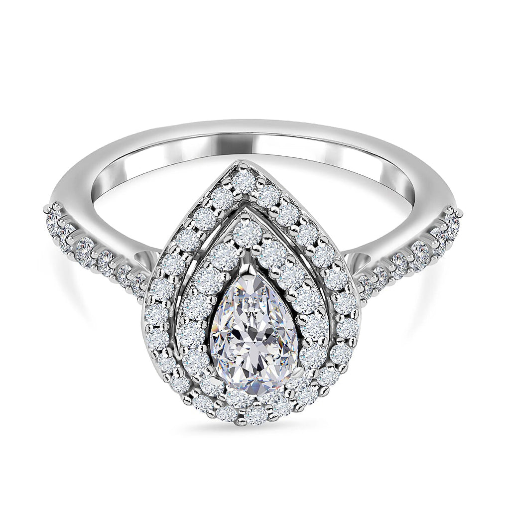 Manhattan Close Out Deal - 14K White Gold Diamond (SI-I1-G-H) Ring 0.75 Ct