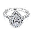 Manhattan Close Out Deal - 14K White Gold Diamond (SI-I1-G-H) Ring 0.75 Ct