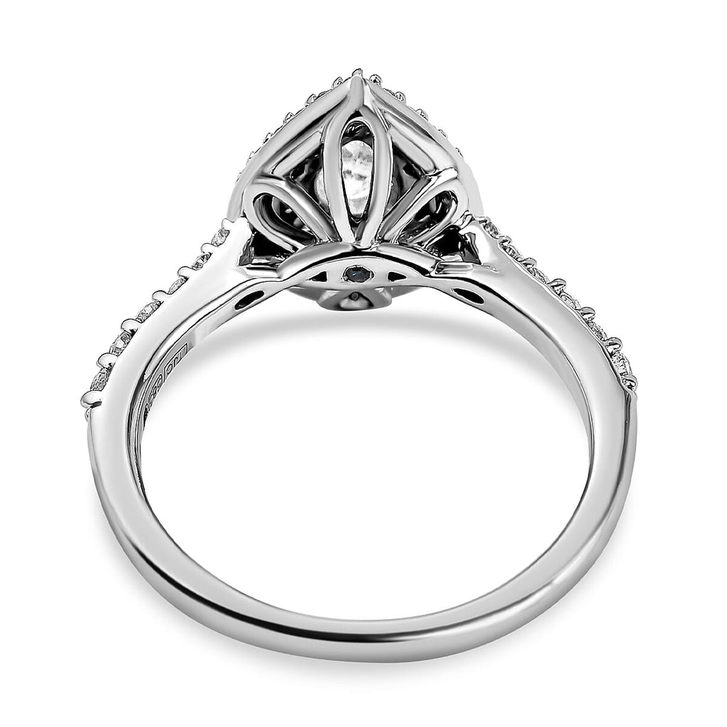 Manhattan Close Out Deal - 14K White Gold Diamond (SI-I1-G-H) Ring 0.75 Ct