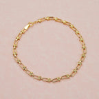 Manhatten Designer Close Out - 9K Yellow Gold Industrial Link Bracelet (Size - 7.5)