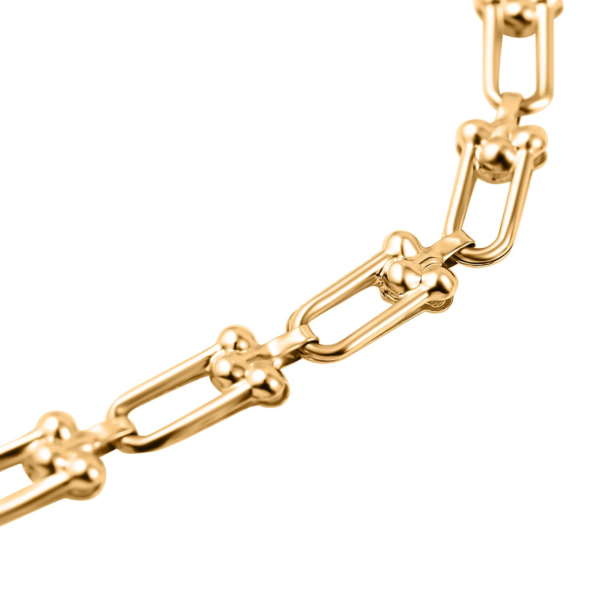 Manhatten Designer Close Out - 9K Yellow Gold Industrial Link Bracelet (Size - 7.5) 7732343 2