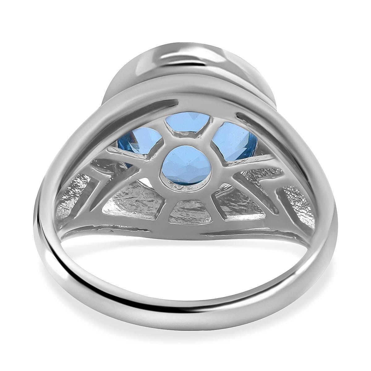 Marambaia Topaz Solitaire Ring in Rhodium Overlay Sterling Silver 6.20 Ct 7271932 10