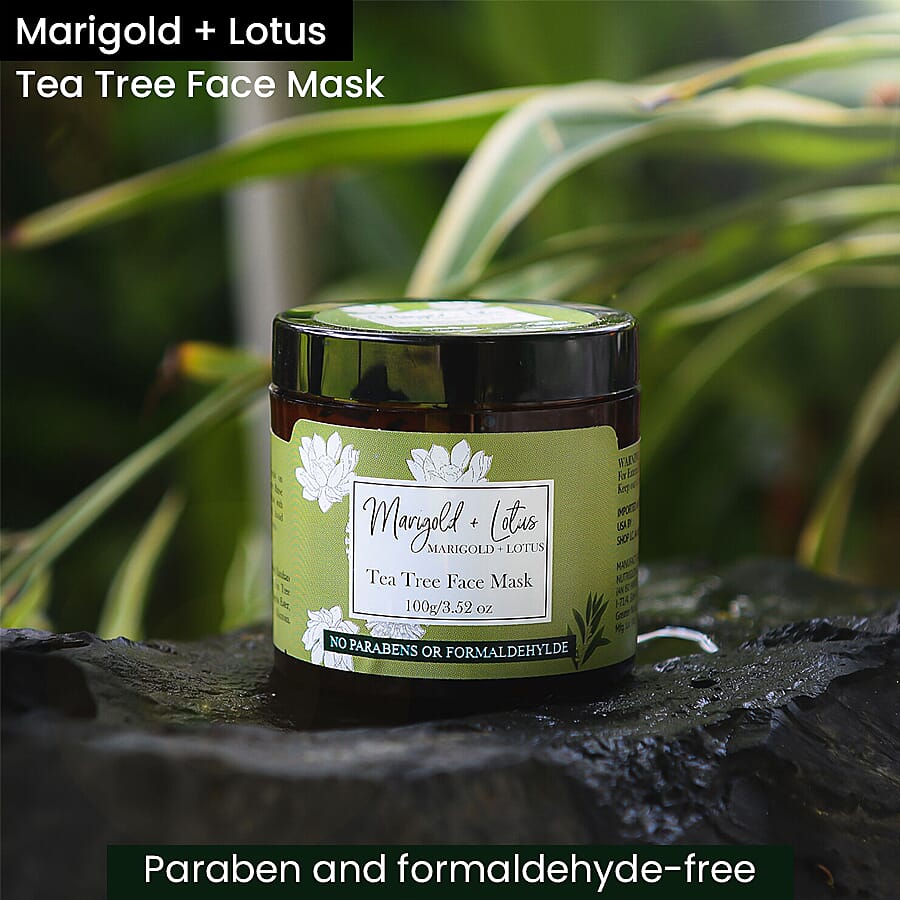 Marigold + Lotus Tea Tree Face Mask 6093483 2