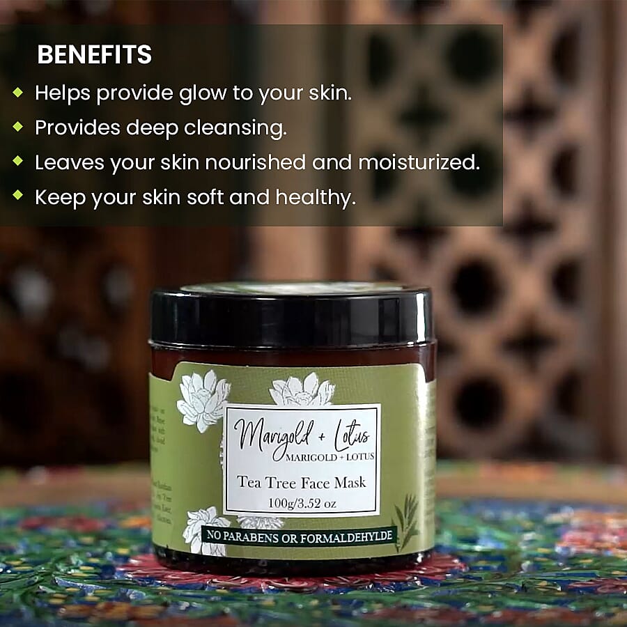 Marigold + Lotus Tea Tree Face Mask 6093483 4