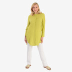 Marina Kaneva Button Down Shirt (Size 14) - Lime
