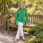 Marina Kaneva Button Down Shirt (Size 18) - Green