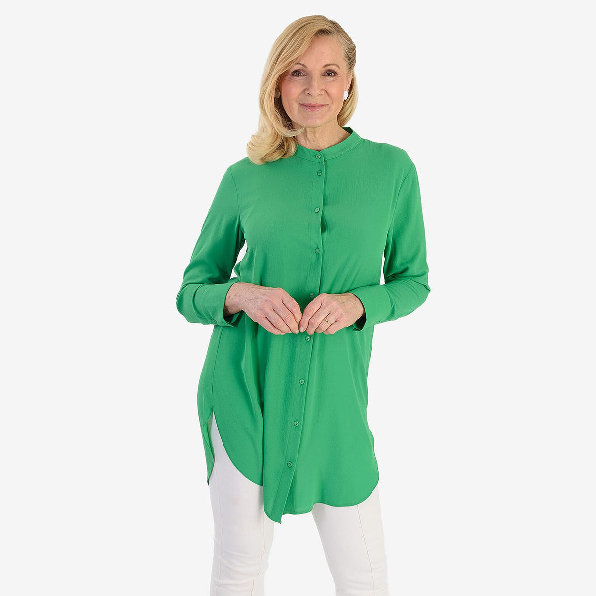 Marina Kaneva Button Down Shirt (Size 18) - Green V32521131 5