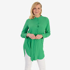 Marina Kaneva Button Down Shirt (Size 18) - Green