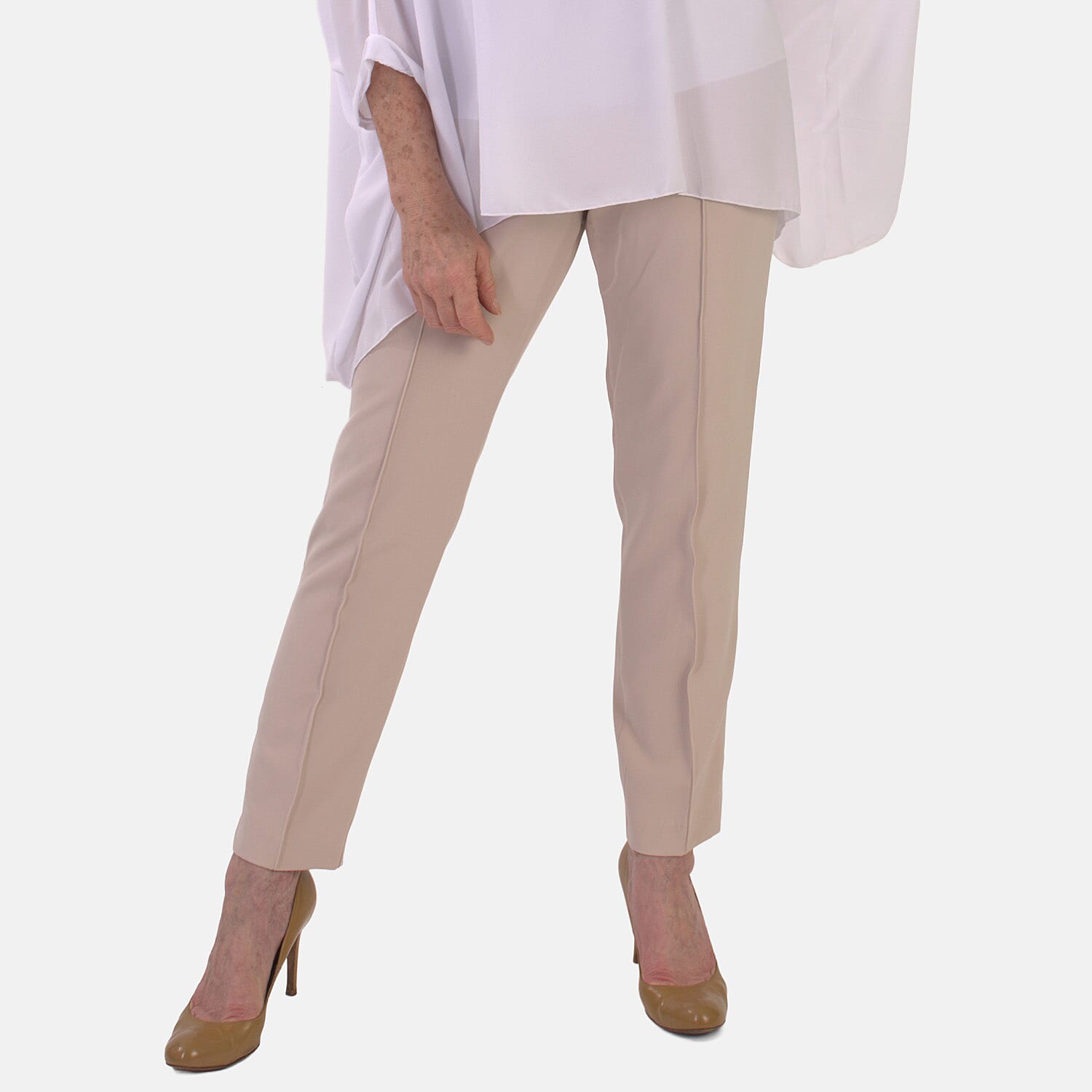 Marina Kaneva Tailored Trousers (Size 8) - Cream V32516144 0