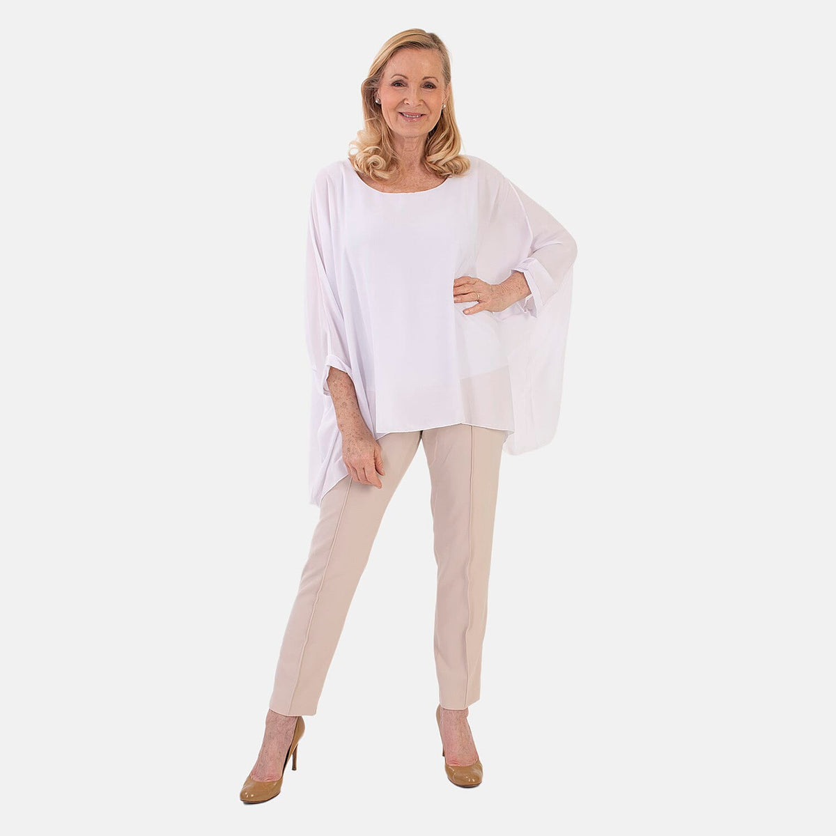 Marina Kaneva Tailored Trousers (Size 8) - Cream V32516144 1