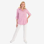 Marina Kaneva Classic Shirt With Pocket (Size 16) - Pink