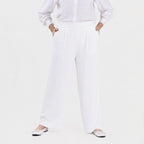 Marina Kaneva Wide Leg Trousers (Size 12) - White