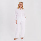 Marina Kaneva Wide Leg Trousers (Size 12) - White