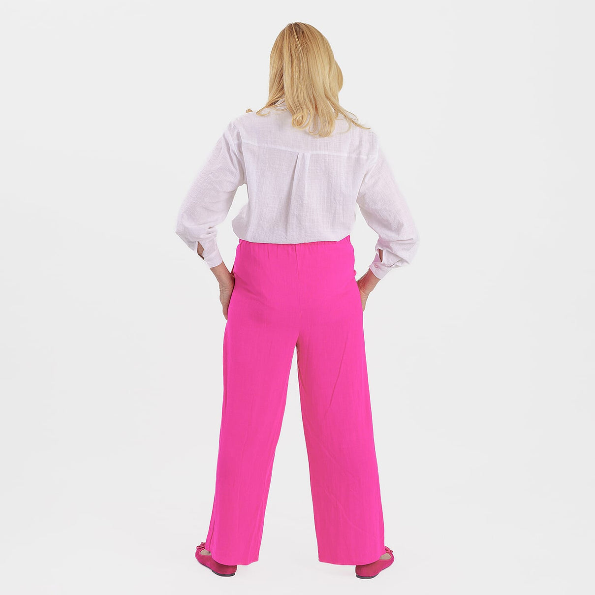 Marina Kaneva Wide Leg Trousers (Size 16) - Pink V32521777 2