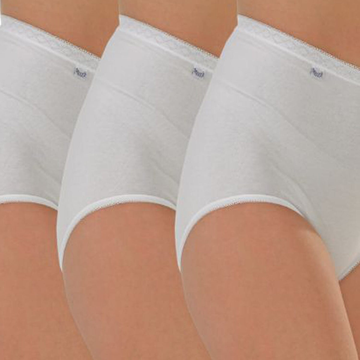Marlon Pack of 3 Smooth Cotton Maxi Briefs (Size 12/14) - White V32578206 0