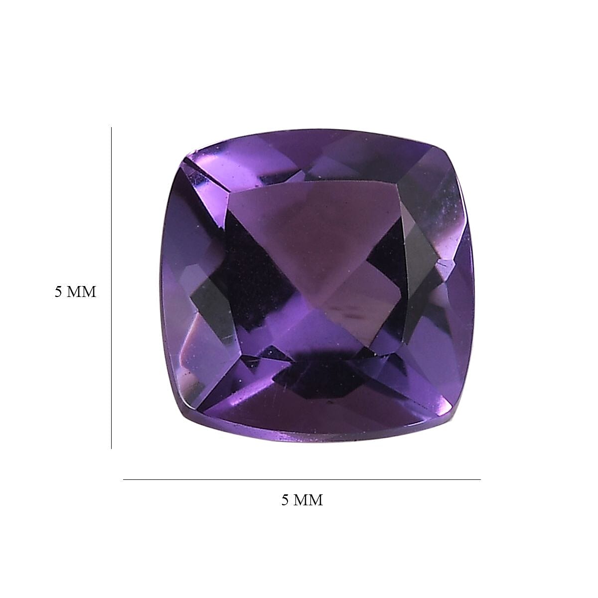 Mashamba Amethyst Loose Gemstone in Cushion Shape (5x5mm) 7778415 4