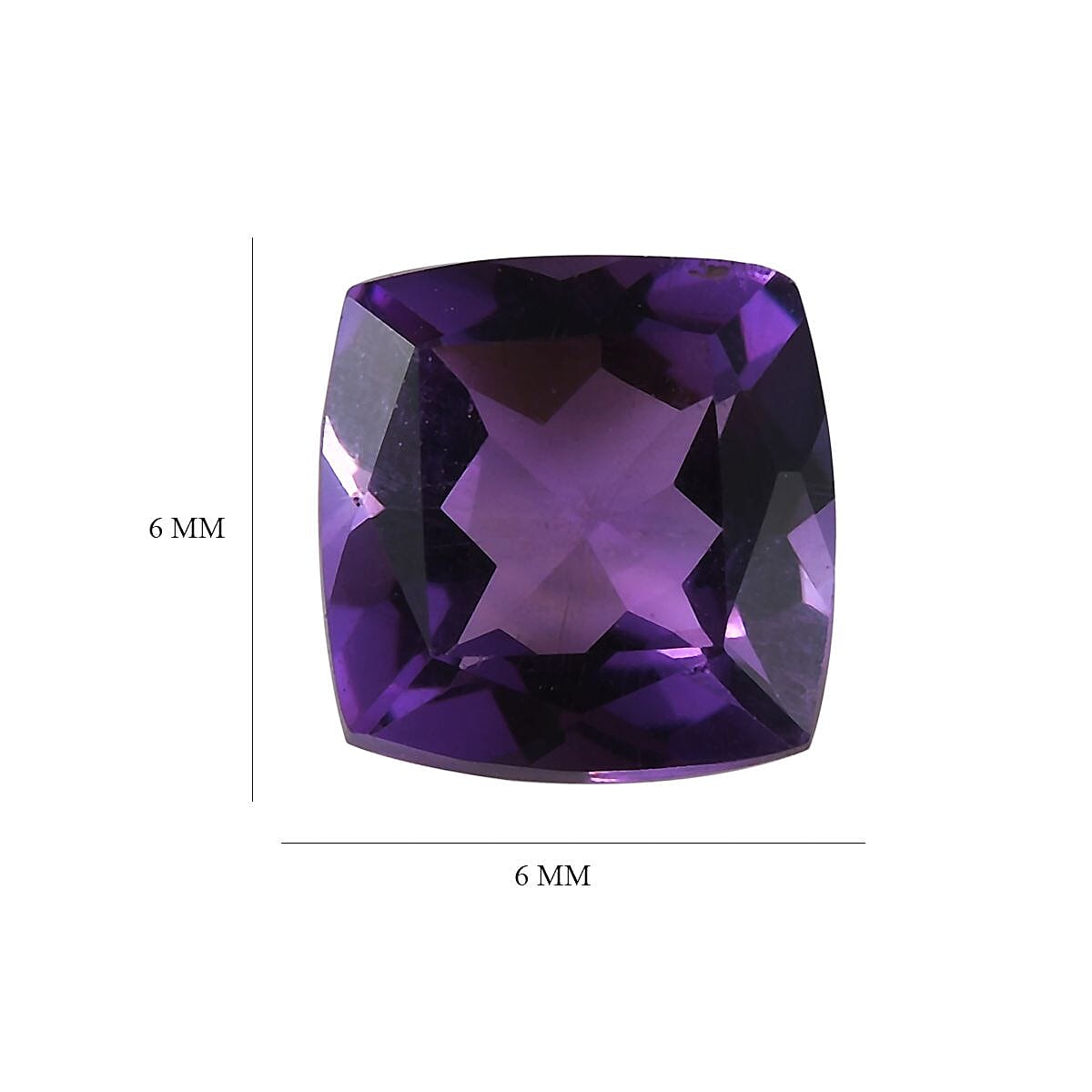 Mashamba Amethyst Loose Gemstone in Cushion Shape (6x6mm) 7778418 4