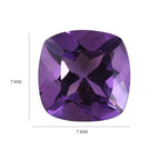 Mashamba Amethyst Cushion 7x7 mm