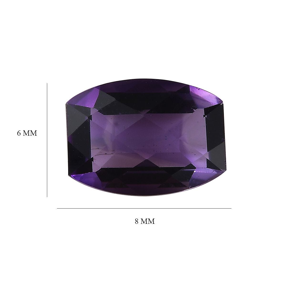 Mashamba Amethyst Loose Gemstone in Cushion Shape (8x6mm) 7778420 4