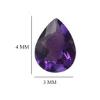 Mashamba Amethyst Pear 4x3 mm